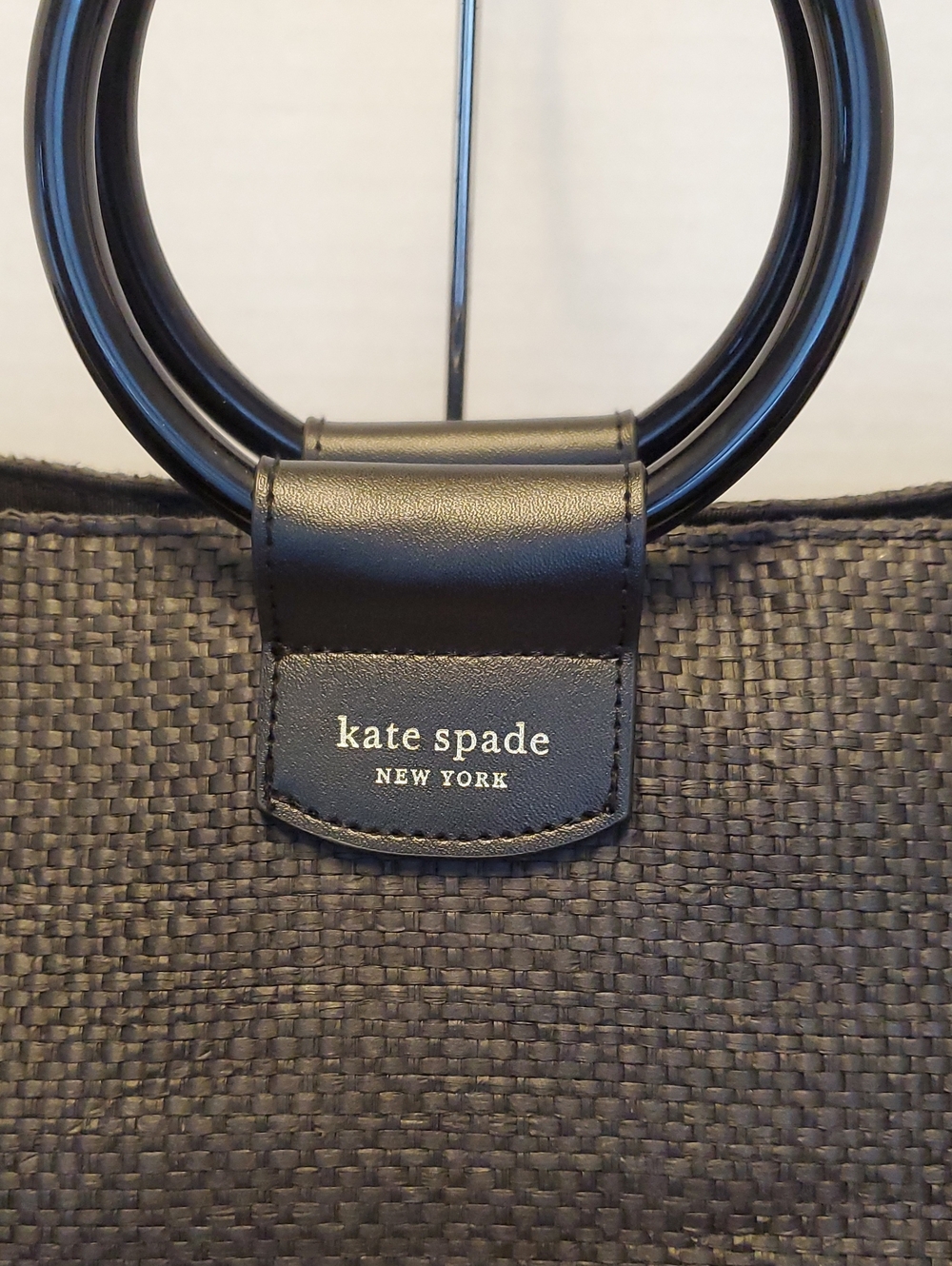 Kate Spade RaffiaTote with Ring Handles - Picture 2 of 5